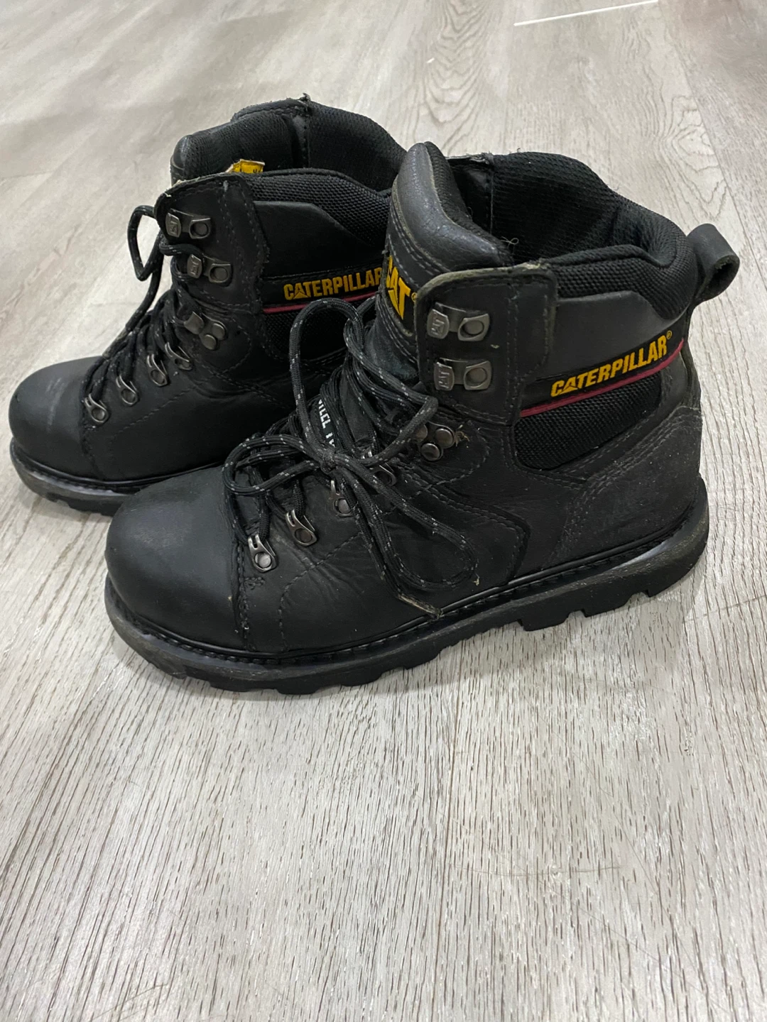 Caterpillar Work Boots Steel Toe Black Sz 7.5 - photo 3