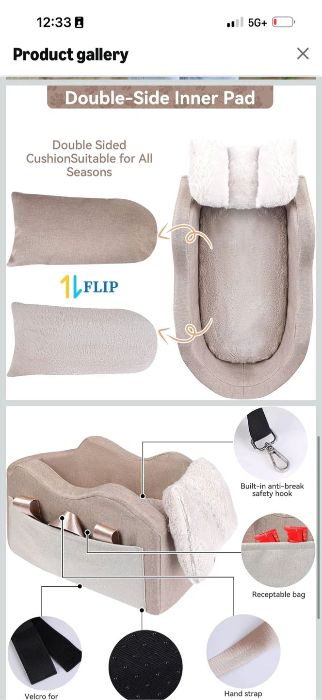 Pet Armrest Car Seat - photo 3