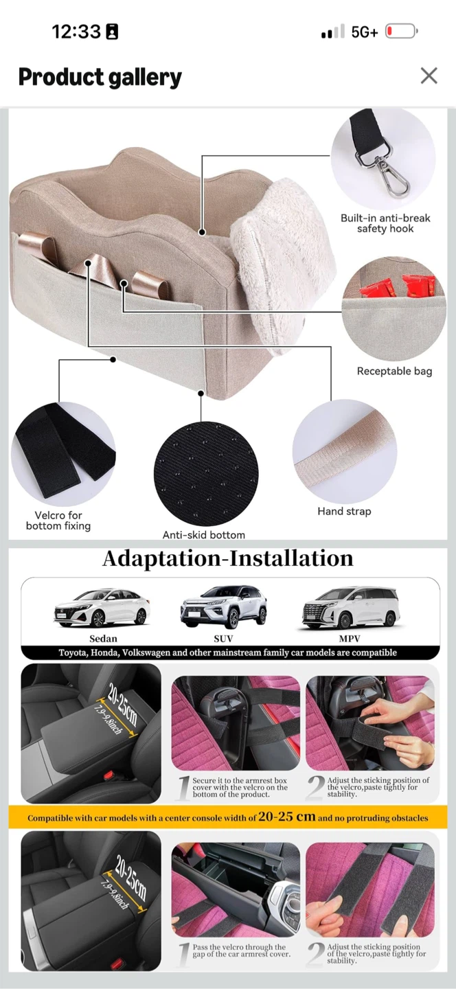 Pet Armrest Car Seat - photo 4