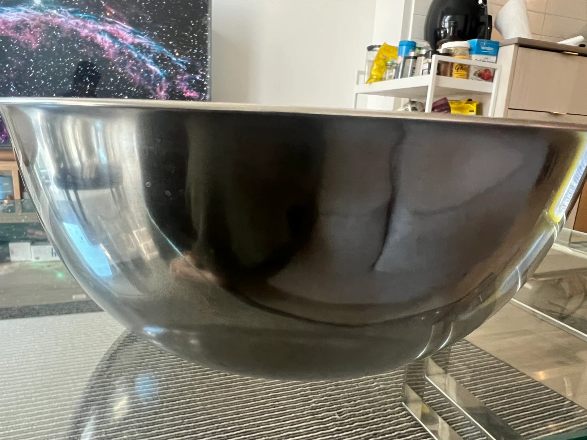 Stainless steel mixing bowl and strainer set - photo 3