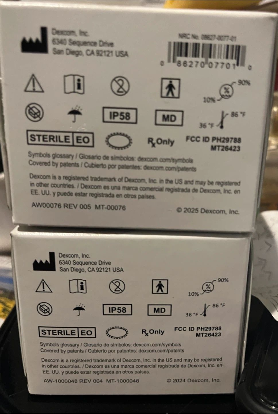 Two Dexcom G7 glucose monitor patches - photo 4