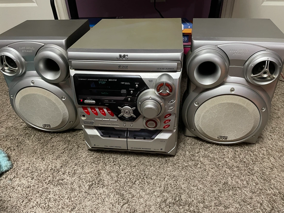 JVC 6 cd change stereo system