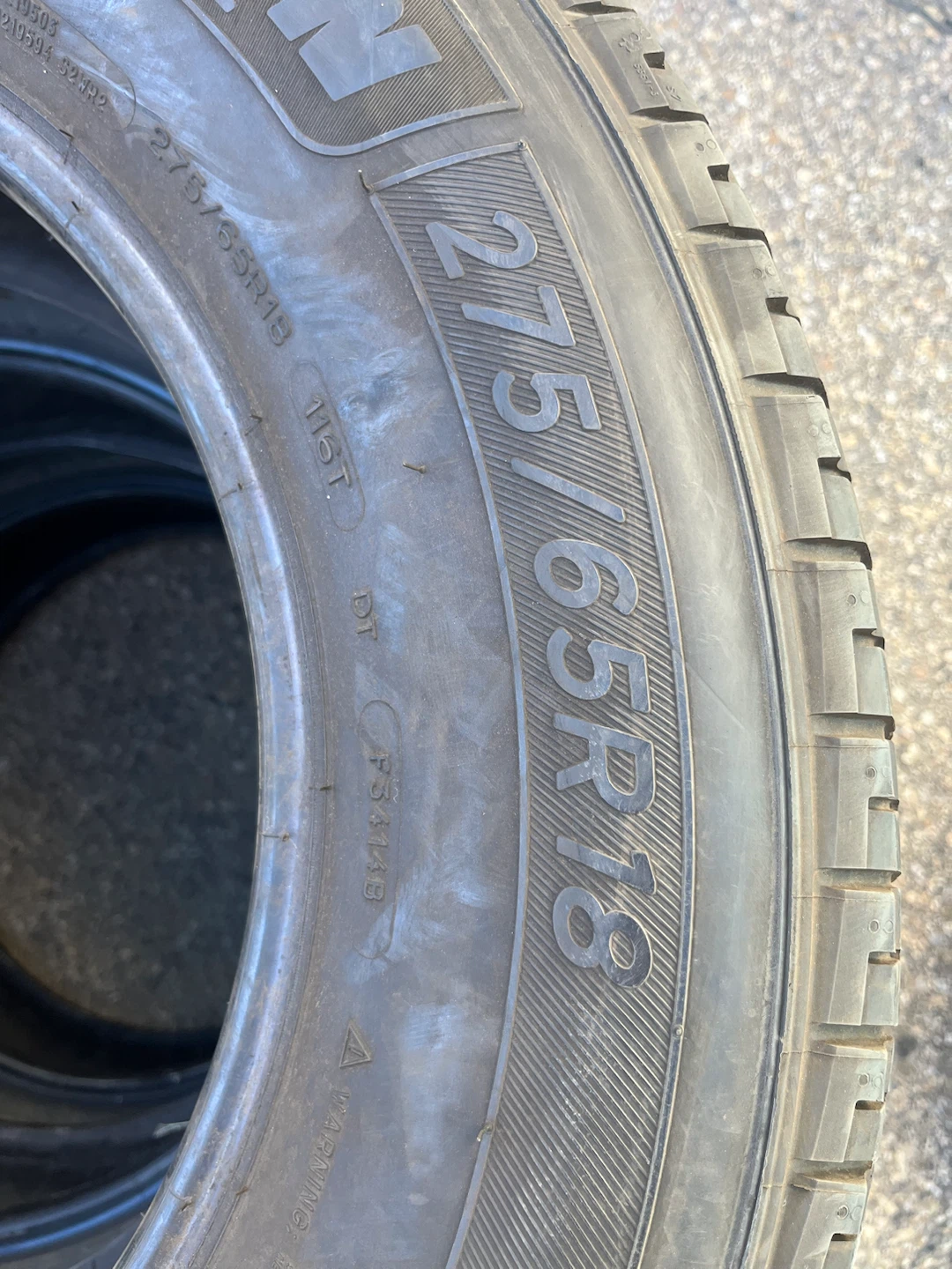 275/65R18 Michelin Primacy XC Tires - photo 4