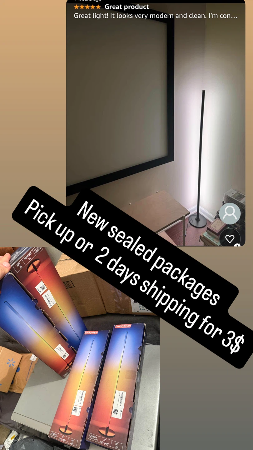 LED RGB Corner Floor Lamp