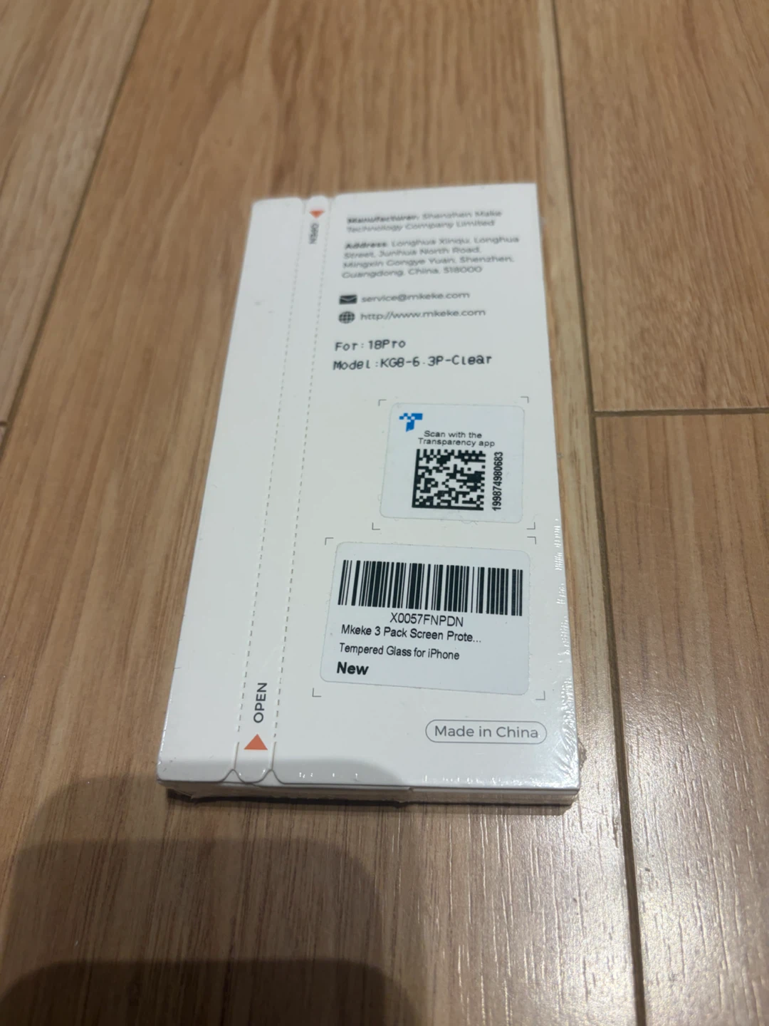 Mkeke Tempered Glass Screen Protector for 18Pro - photo 2