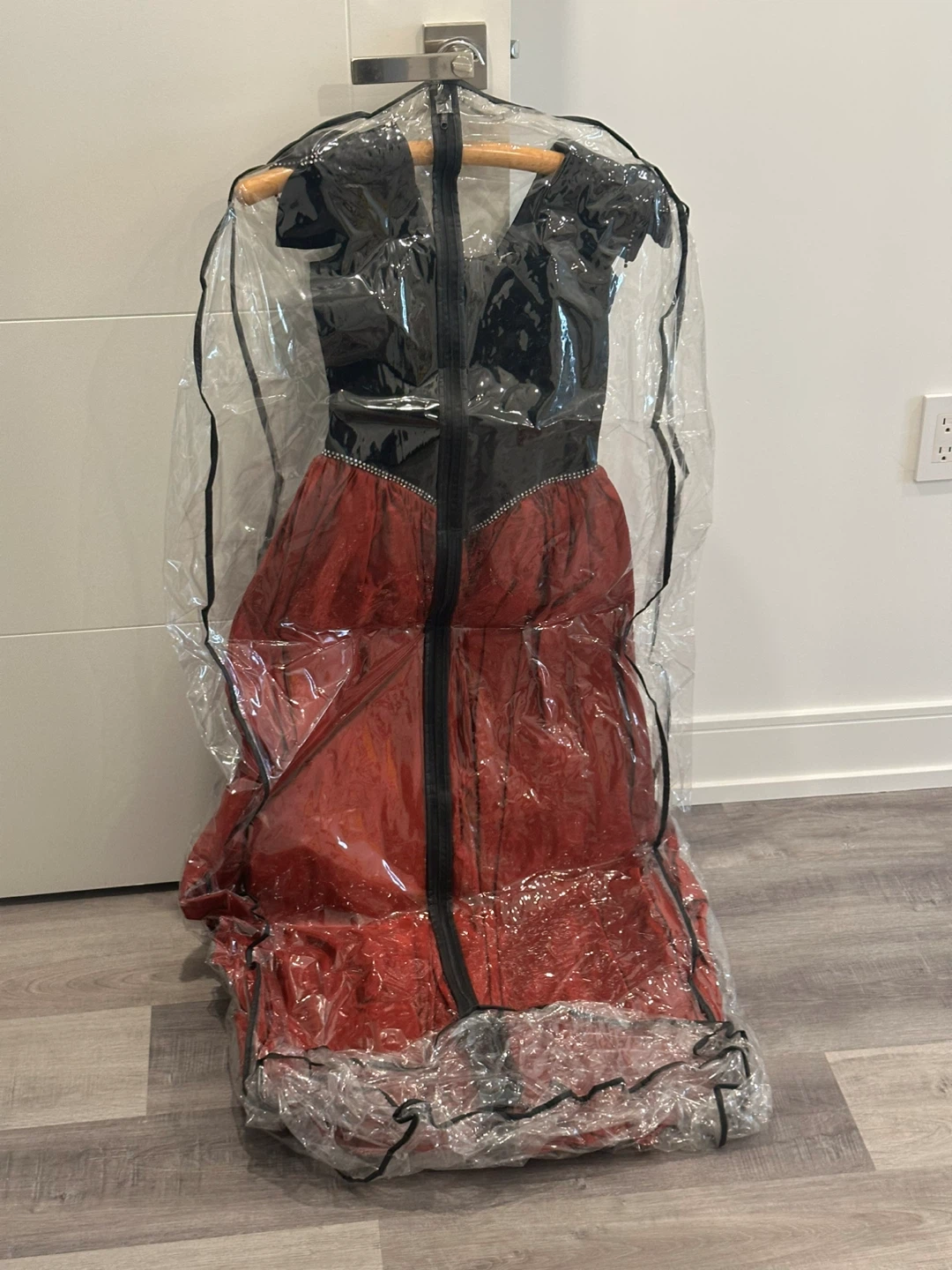Black and Red Formal Gown