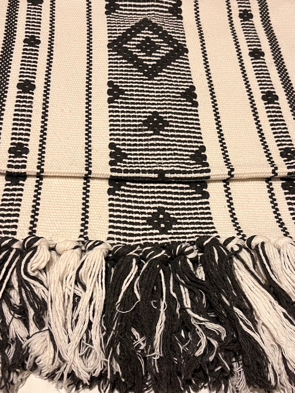 Huntington Home Black and White Table Runner - photo 3