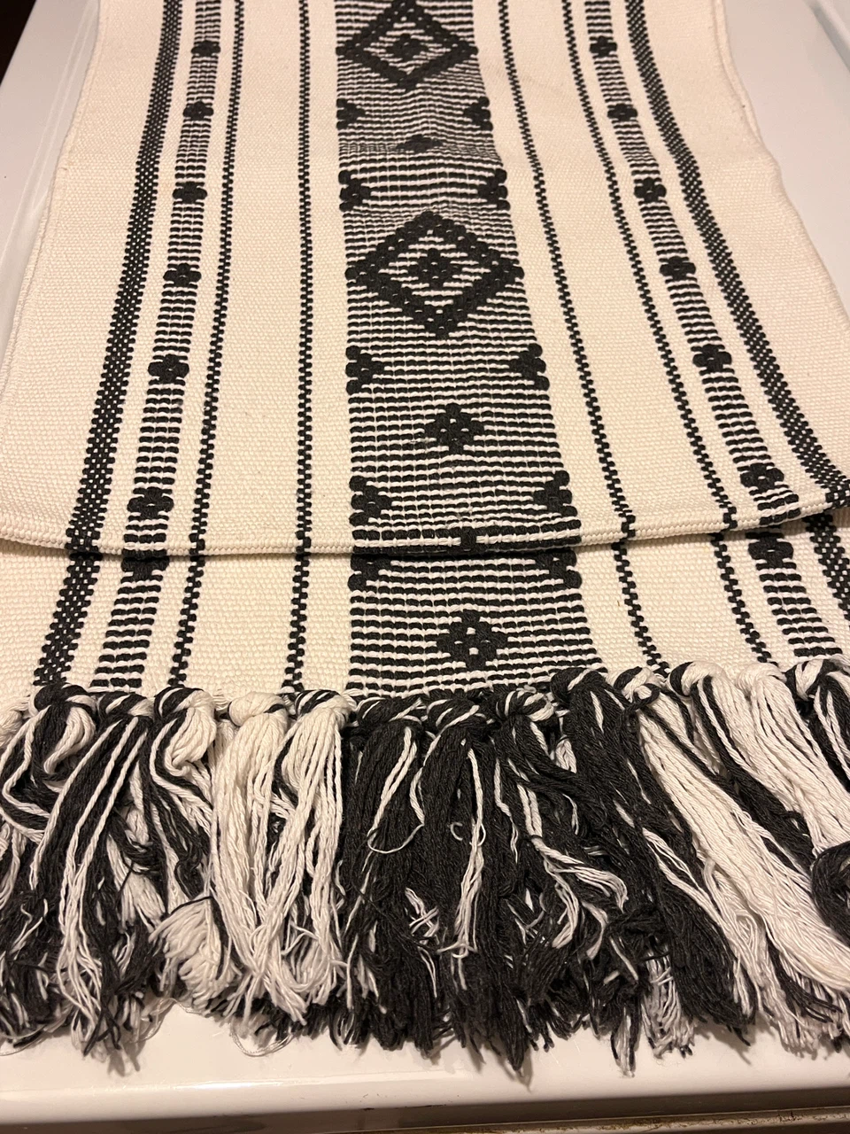 Huntington Home Black and White Table Runner - photo 4