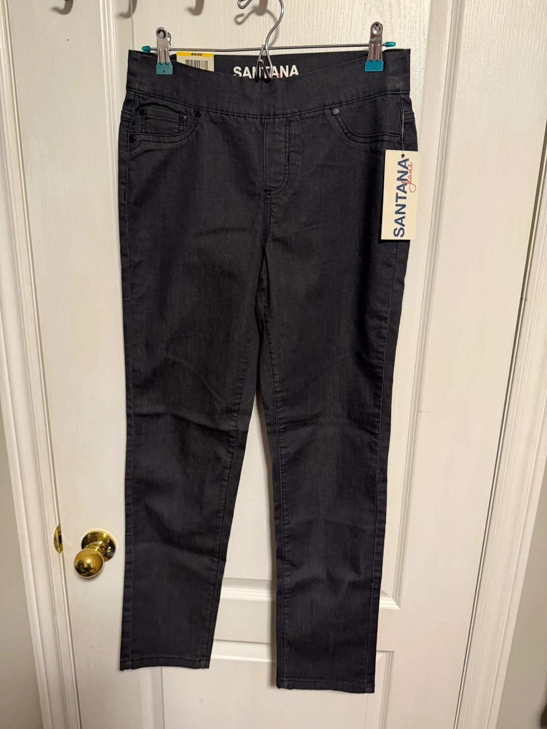 Santana Jeans Black, Size 8x30L