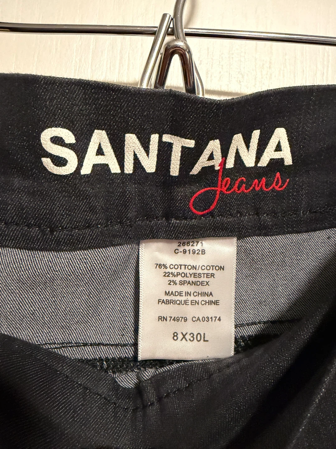Santana Jeans Black, Size 8x30L - photo 3