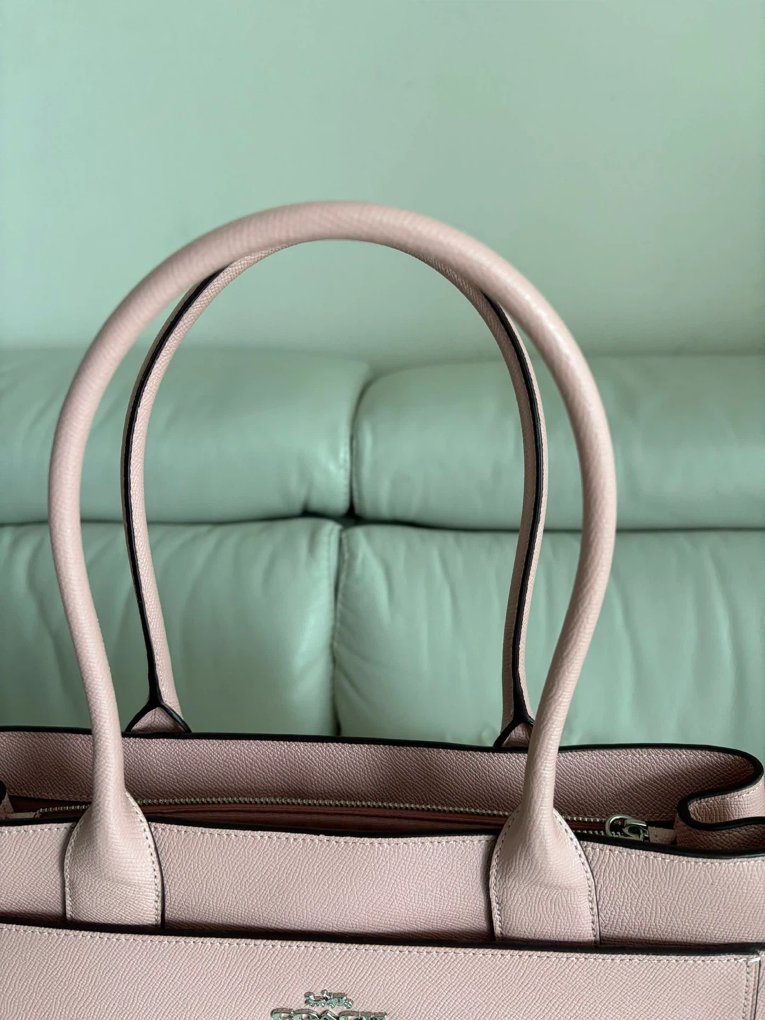 Coach Pink Leather Tote Bag - photo 2
