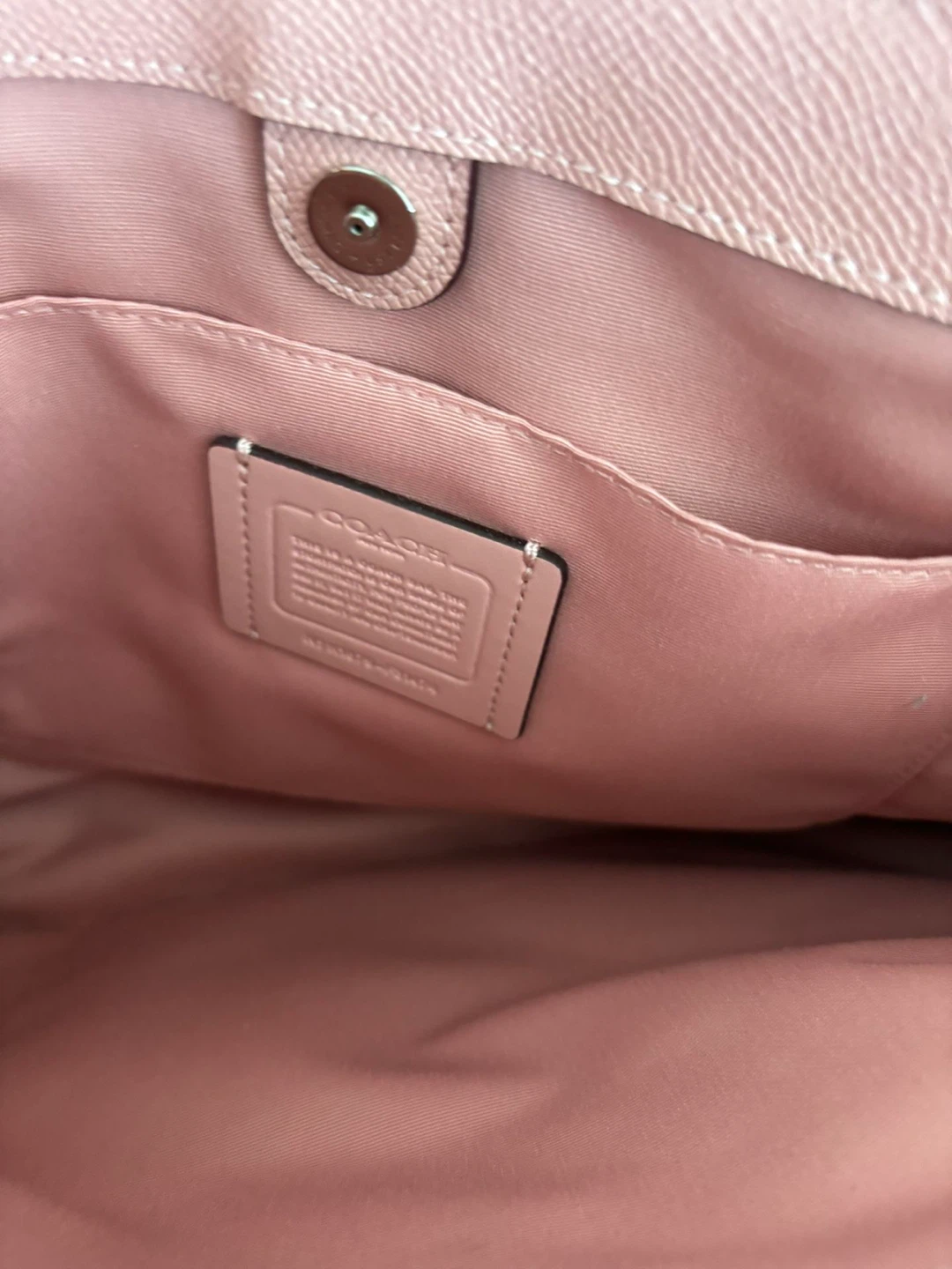 Coach Pink Leather Tote Bag - photo 4