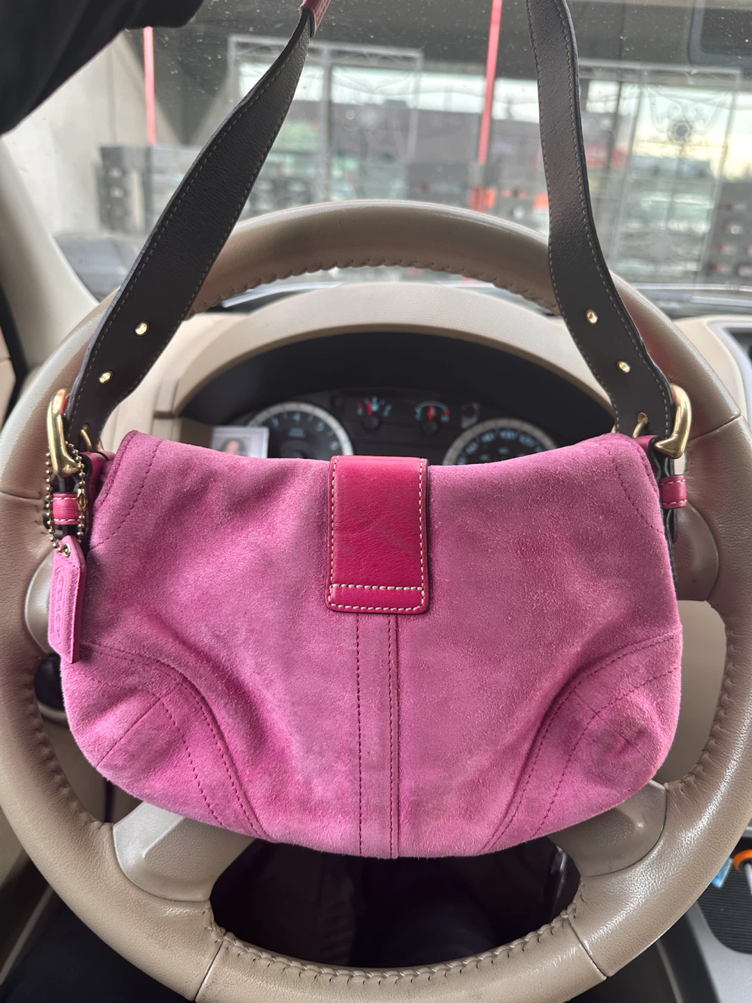 Vintage RARE 2007 coach pink mini soho - photo 2
