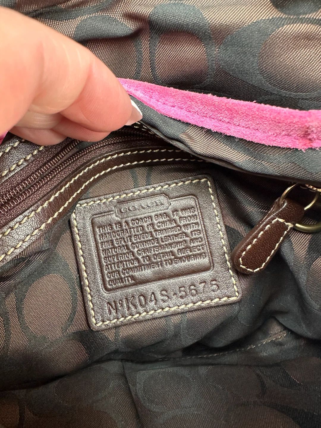 Vintage RARE 2007 coach pink mini soho - photo 5