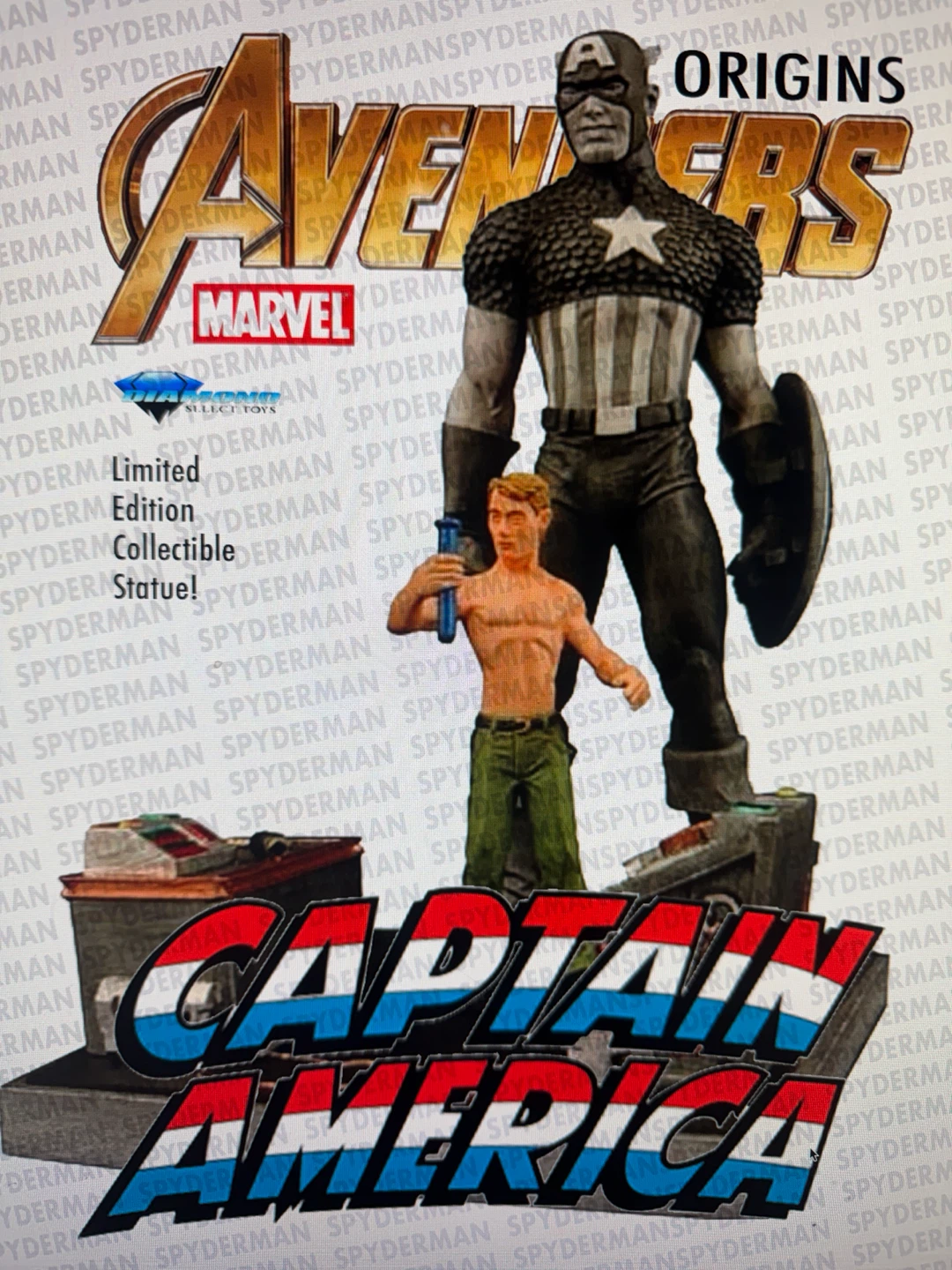 Marvel Captain America Origins Diamond Select Statue