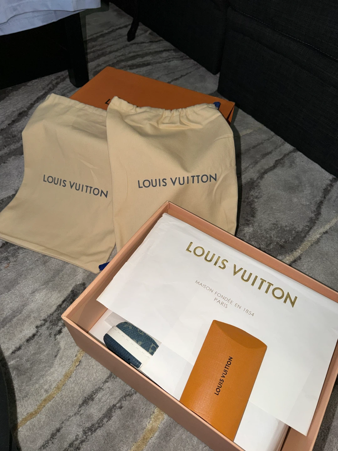 Louis Vuitton Trainer Sneakers Denim Blue - photo 2