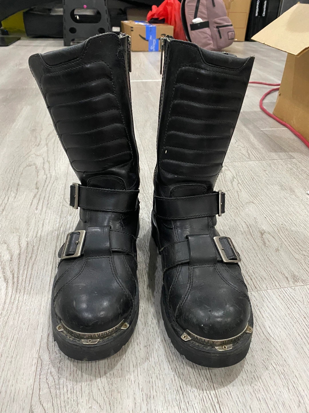 Harley-Davidson Leather Motorcycle Boots Sz 7