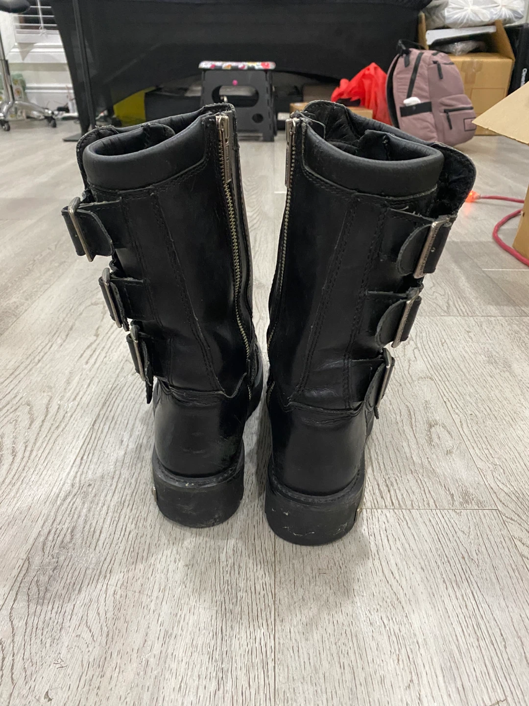 Harley-Davidson Leather Motorcycle Boots Sz 7 - photo 4
