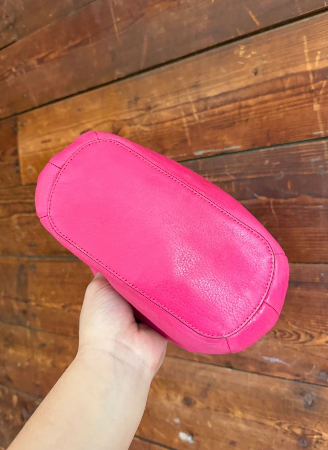 Coach Hot Pink Leather Hobo Bag - photo 3