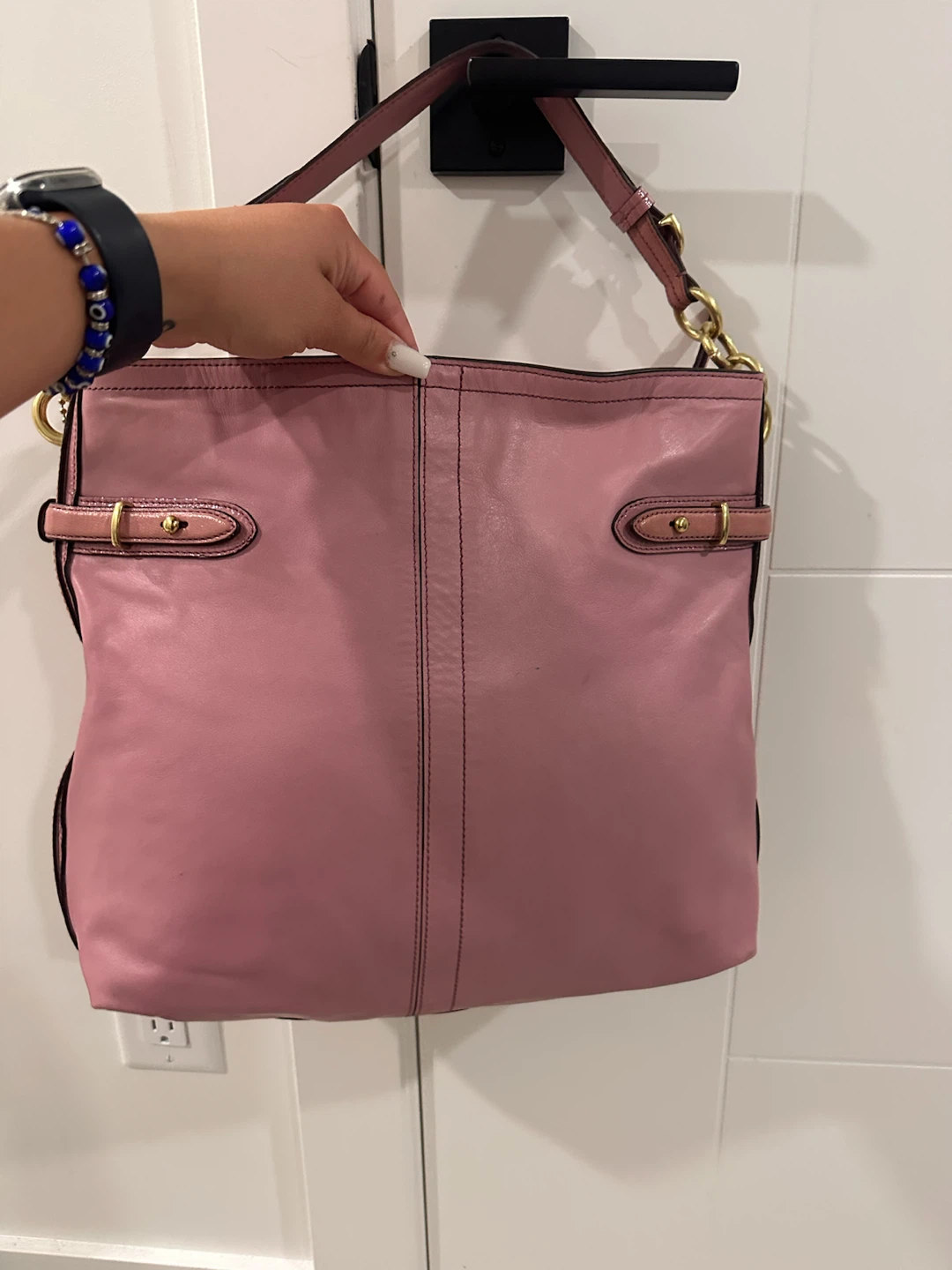 Coach Pink Leather Shoulder Bag - photo 2