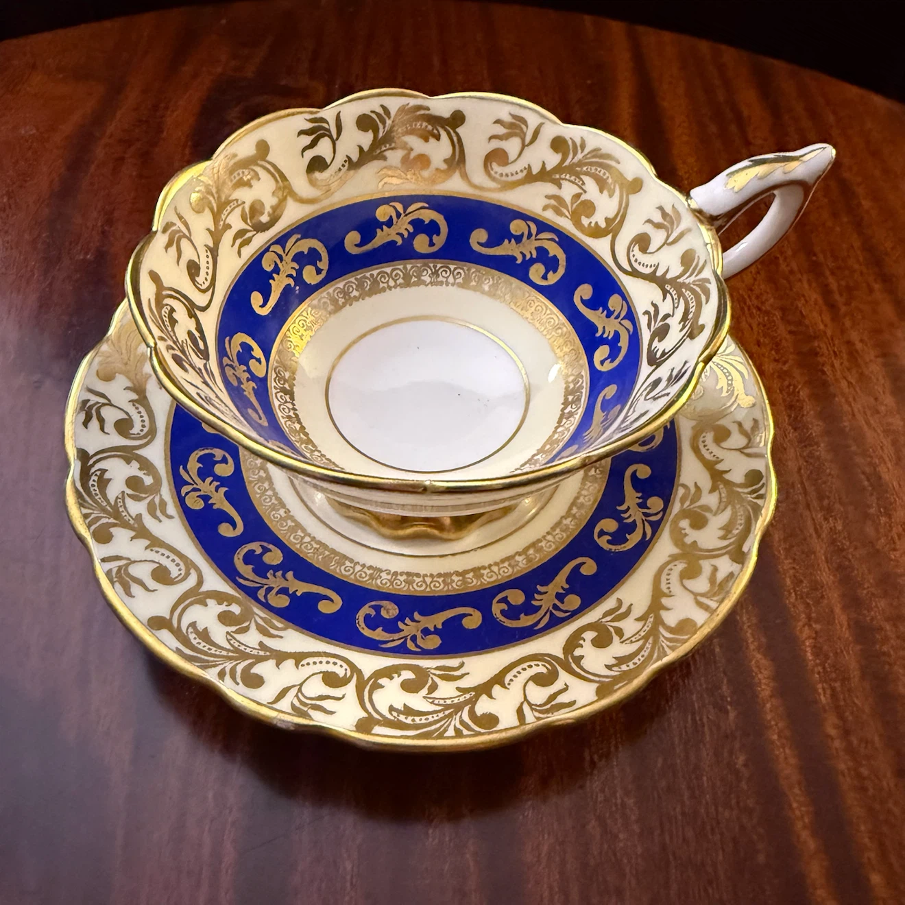 Royal Stafford royal blue/gold teacup