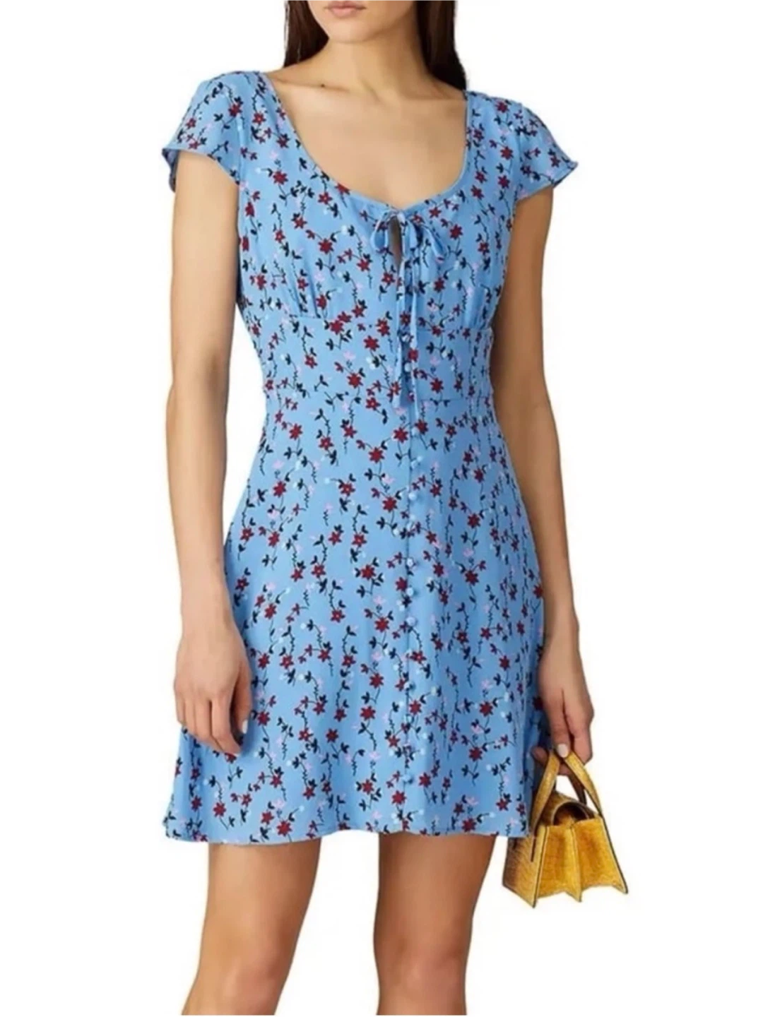 BB Dakota Blue Floral Dress