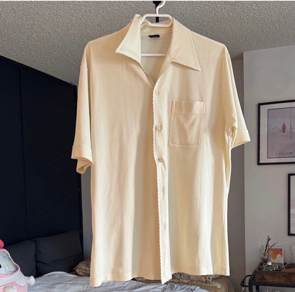 Vintage Off-White Button-Down Shirt
