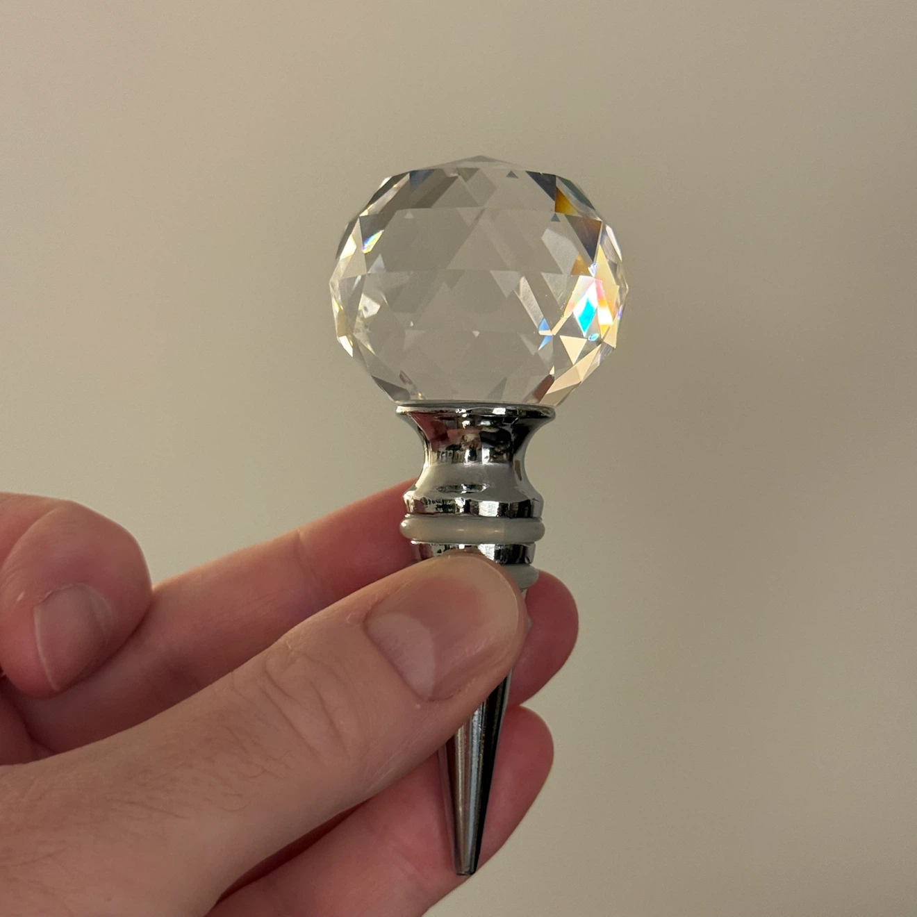 Cut crystal globe wine stopper - photo 3