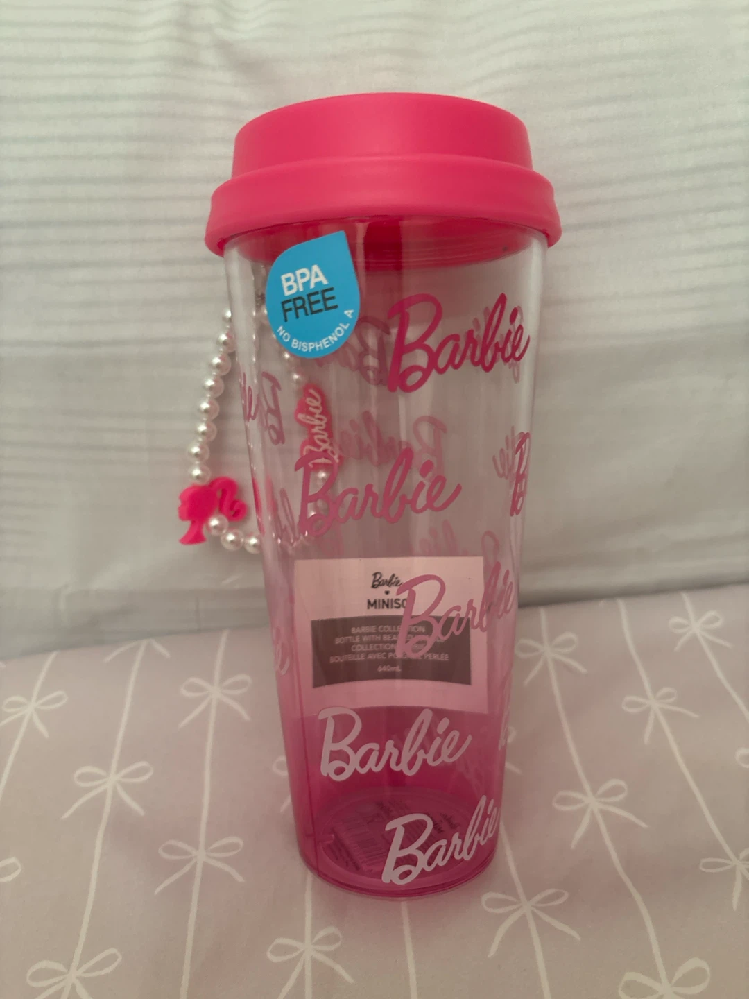 Miniso Barbie Tumbler with charm - photo 3