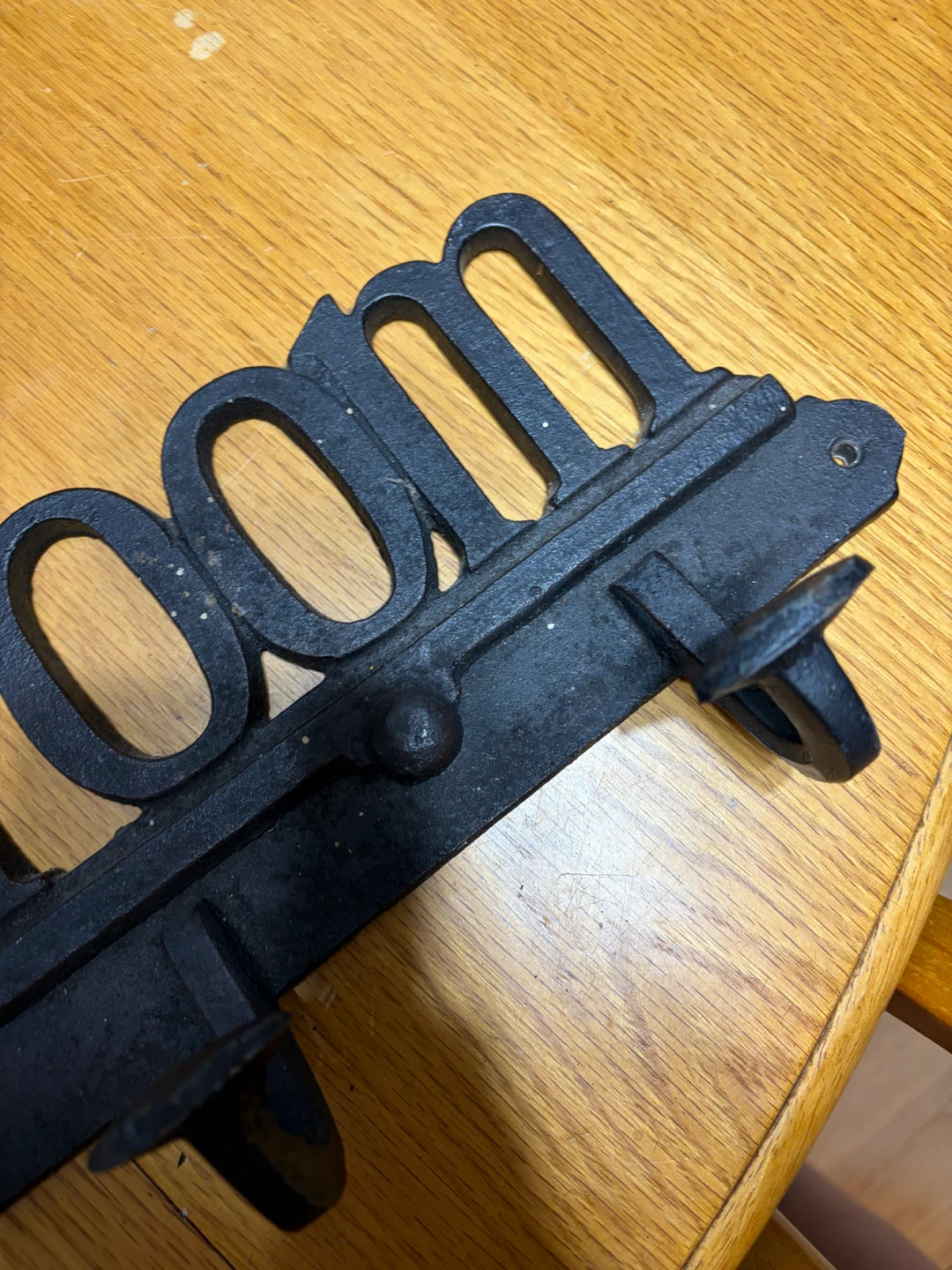 Cast Iron Bathroom Wall Hook Rack - photo 3