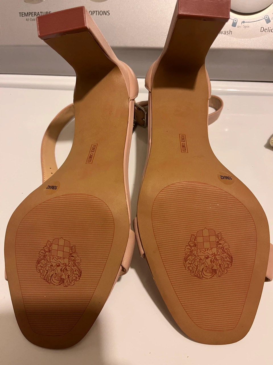 Vince Camuto Nude Block Heel Sandals - photo 5