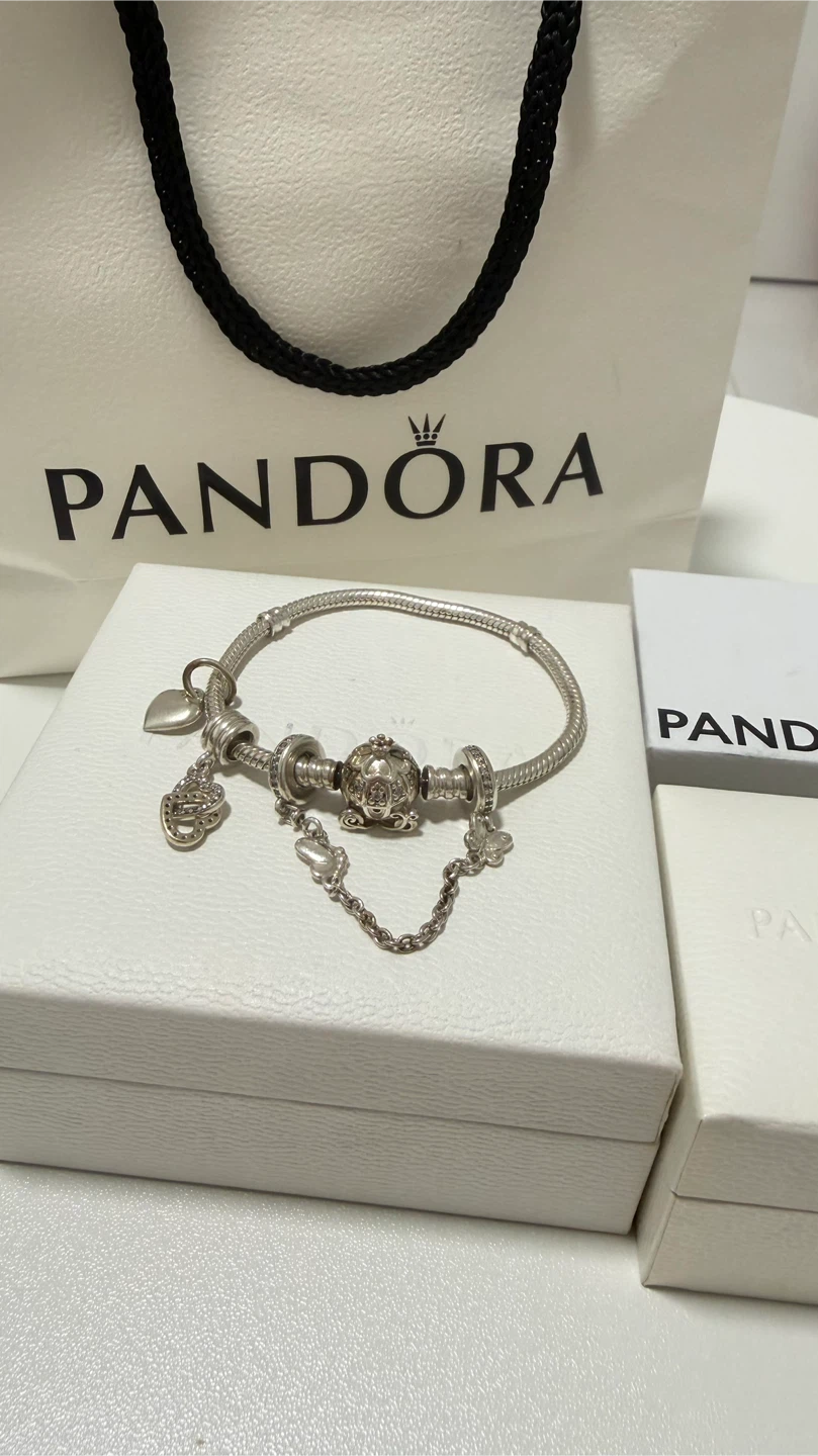Pandora Silver Bracelet with Charms