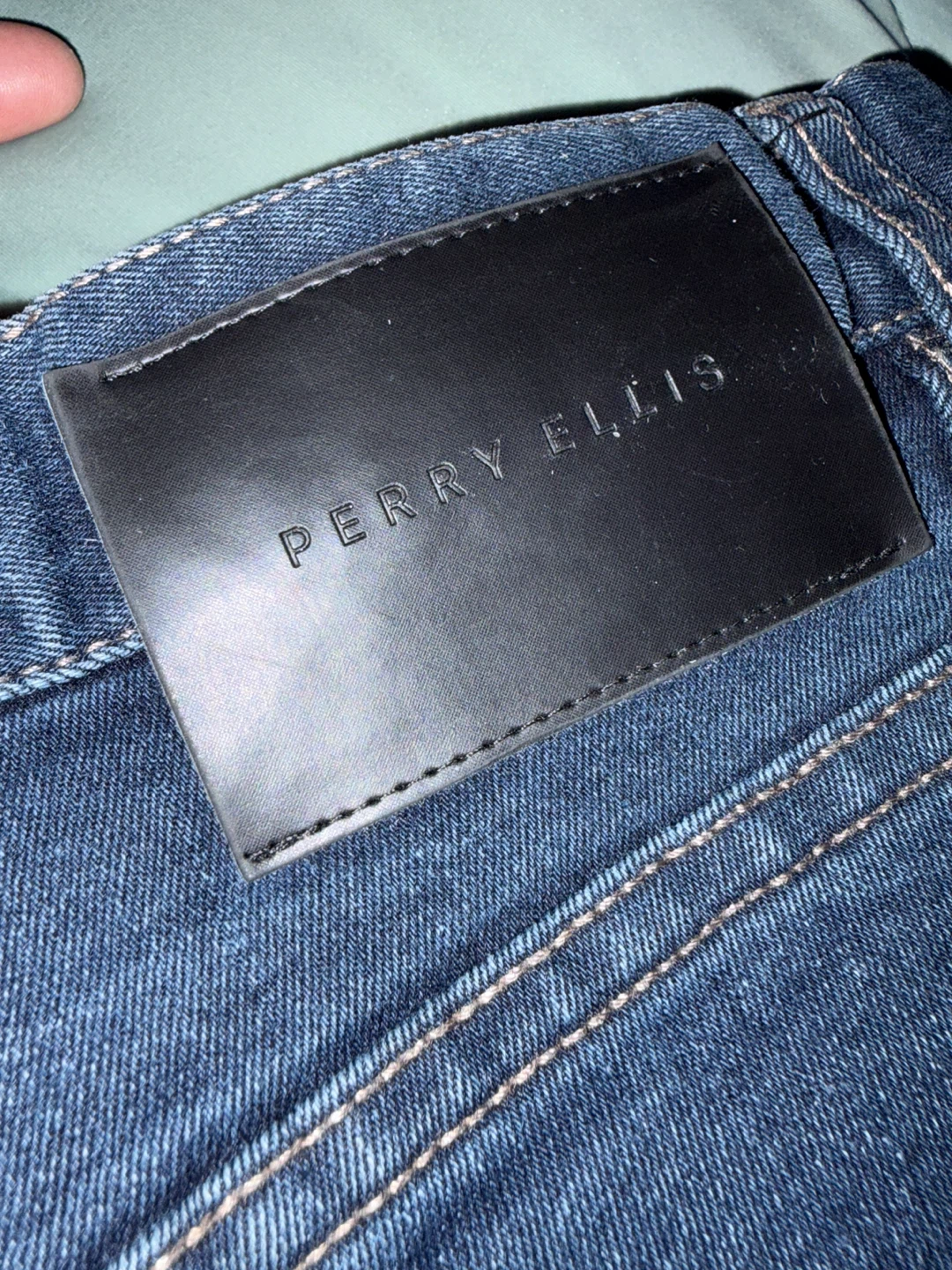 Perry Ellis dark blue denim jeans - photo 3