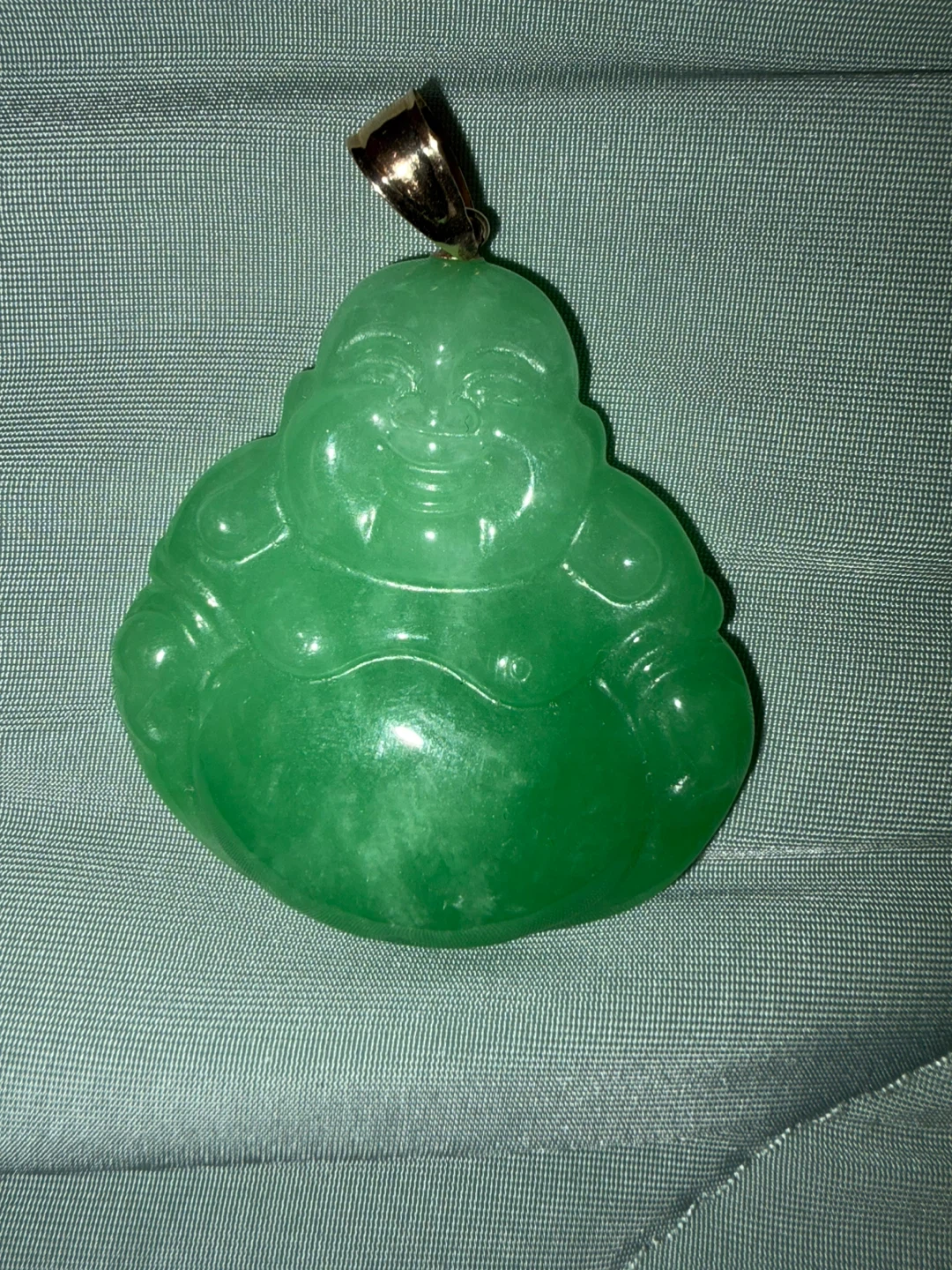 Green Jade Buddha Pendant