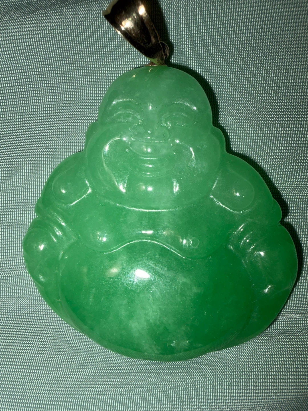 Green Jade Buddha Pendant - photo 2