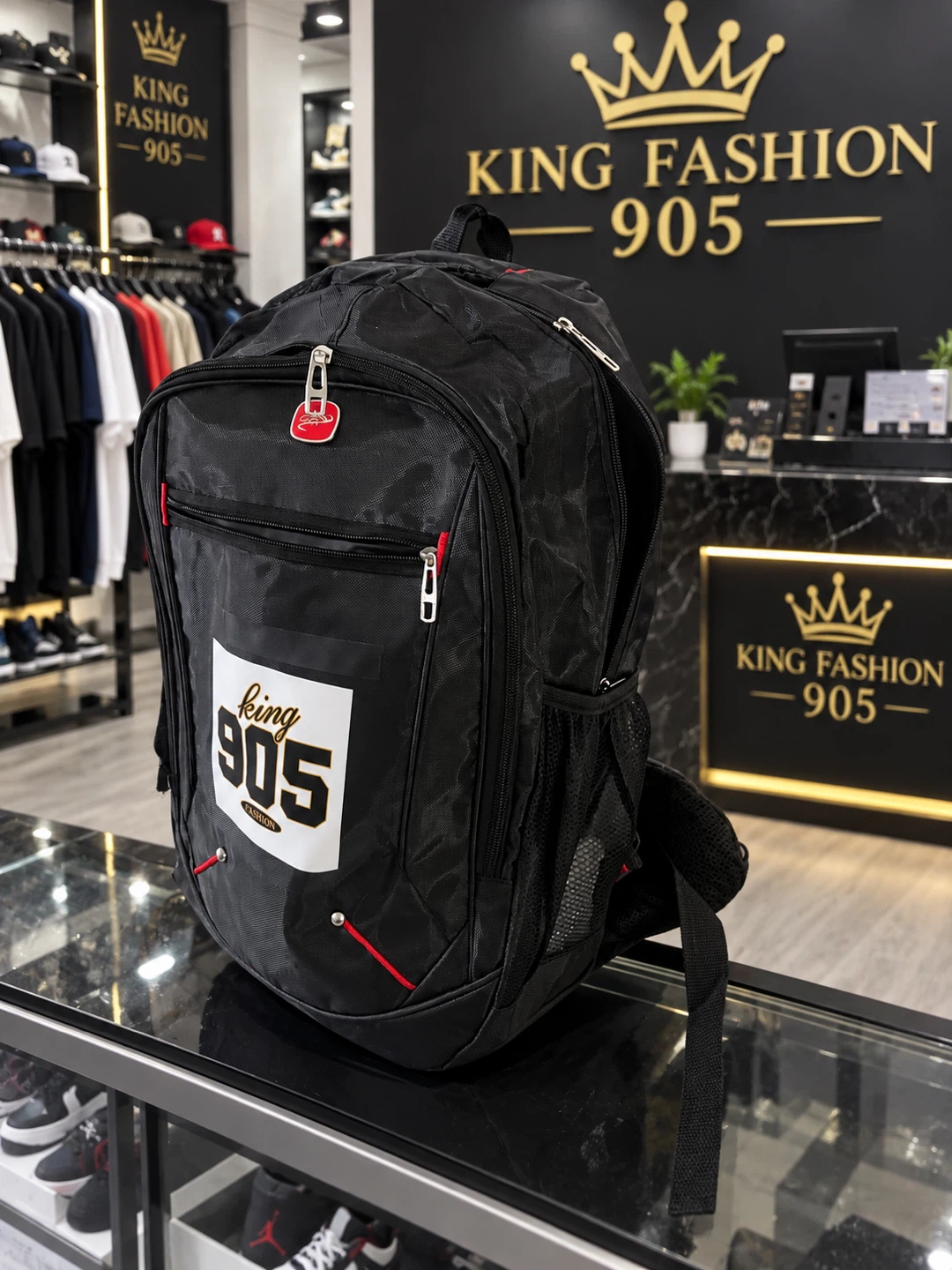 King Fashion 905 Black Backpack