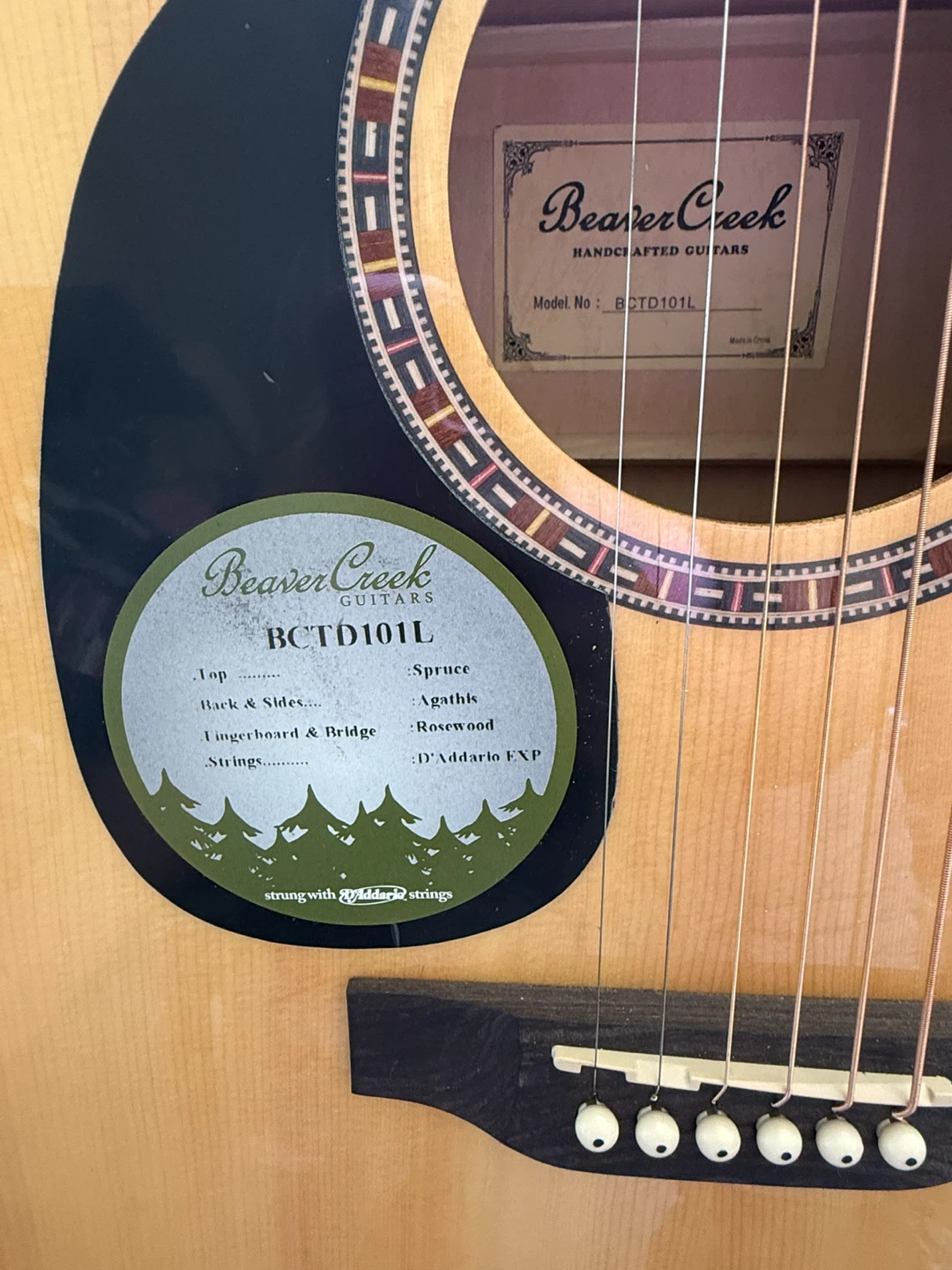 Beaver Creek BCTD101L Acoustic Guitar - photo 2