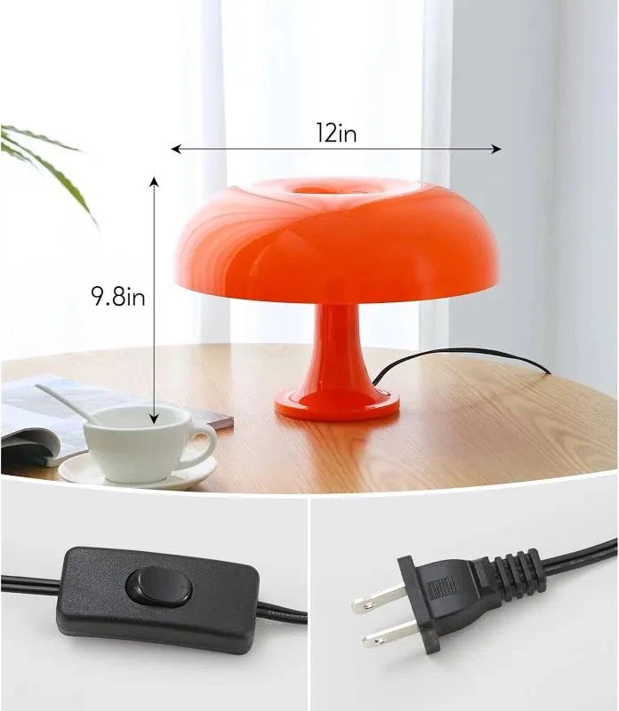 Orange Mushroom Table Lamp - photo 4