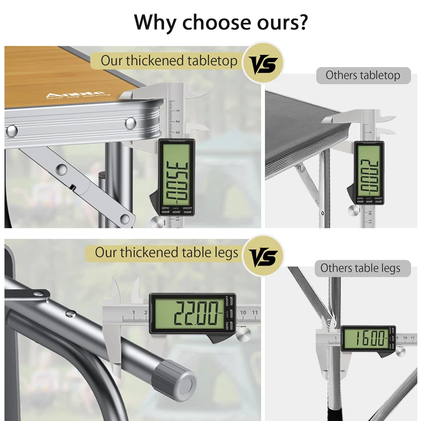 Anbte Portable Folding Picnic Table - photo 4