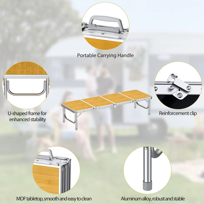 Anbte Portable Folding Picnic Table - photo 5
