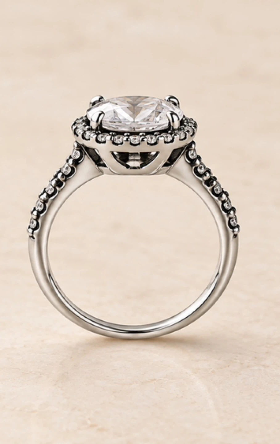 Pandora Sterling Silver Oval Halo Ring - photo 3