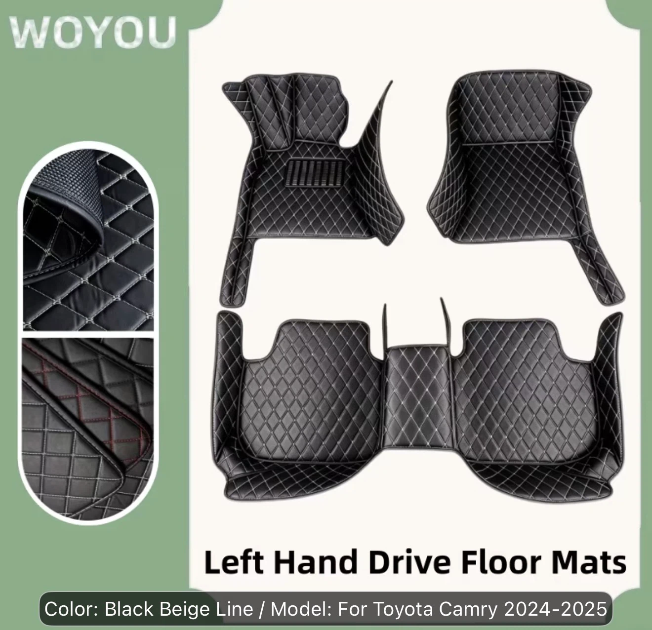 Woyou Car Floor Mats for Toyota Camry 2024-2025