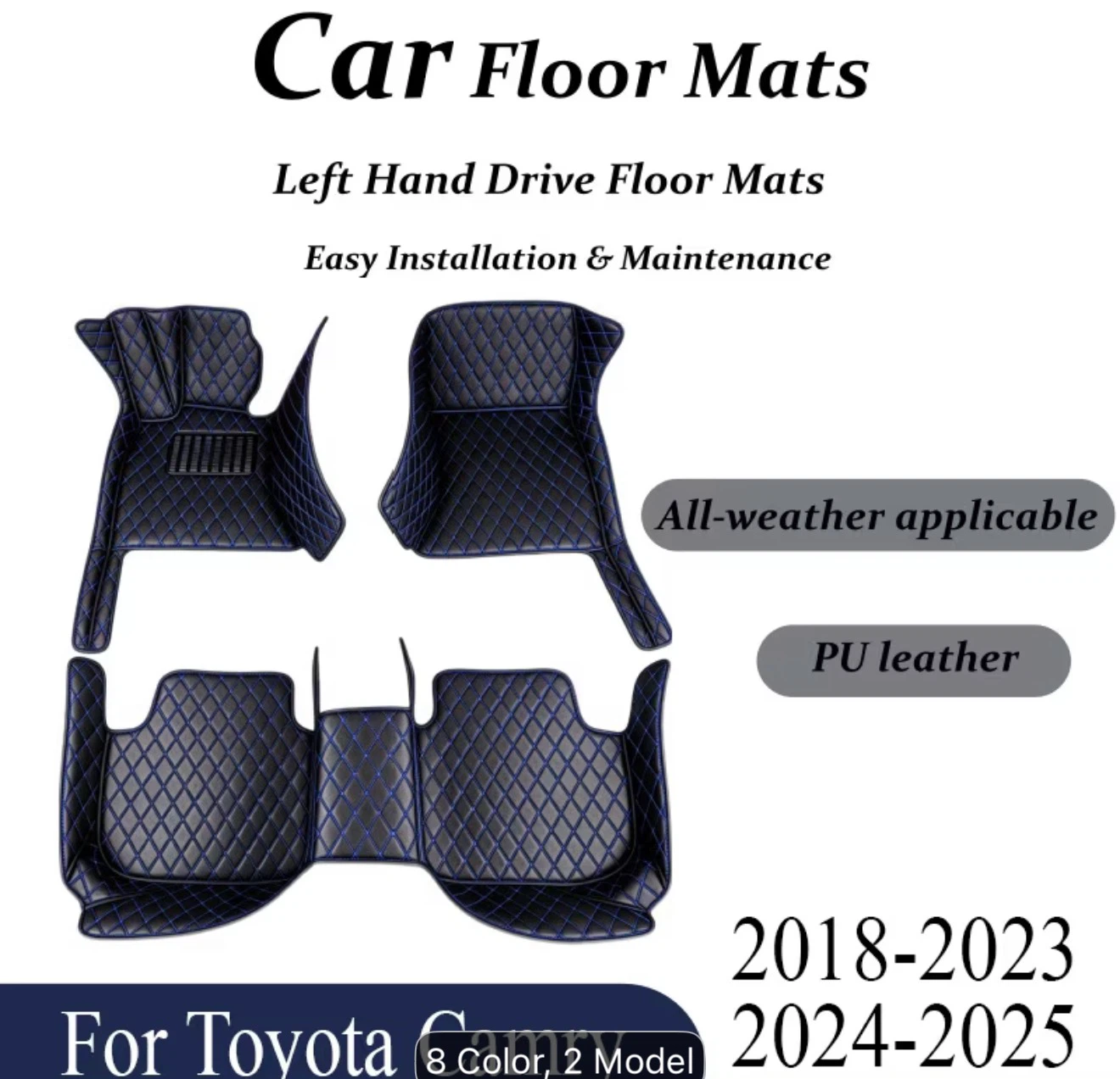 Woyou Car Floor Mats for Toyota Camry 2024-2025 - photo 5