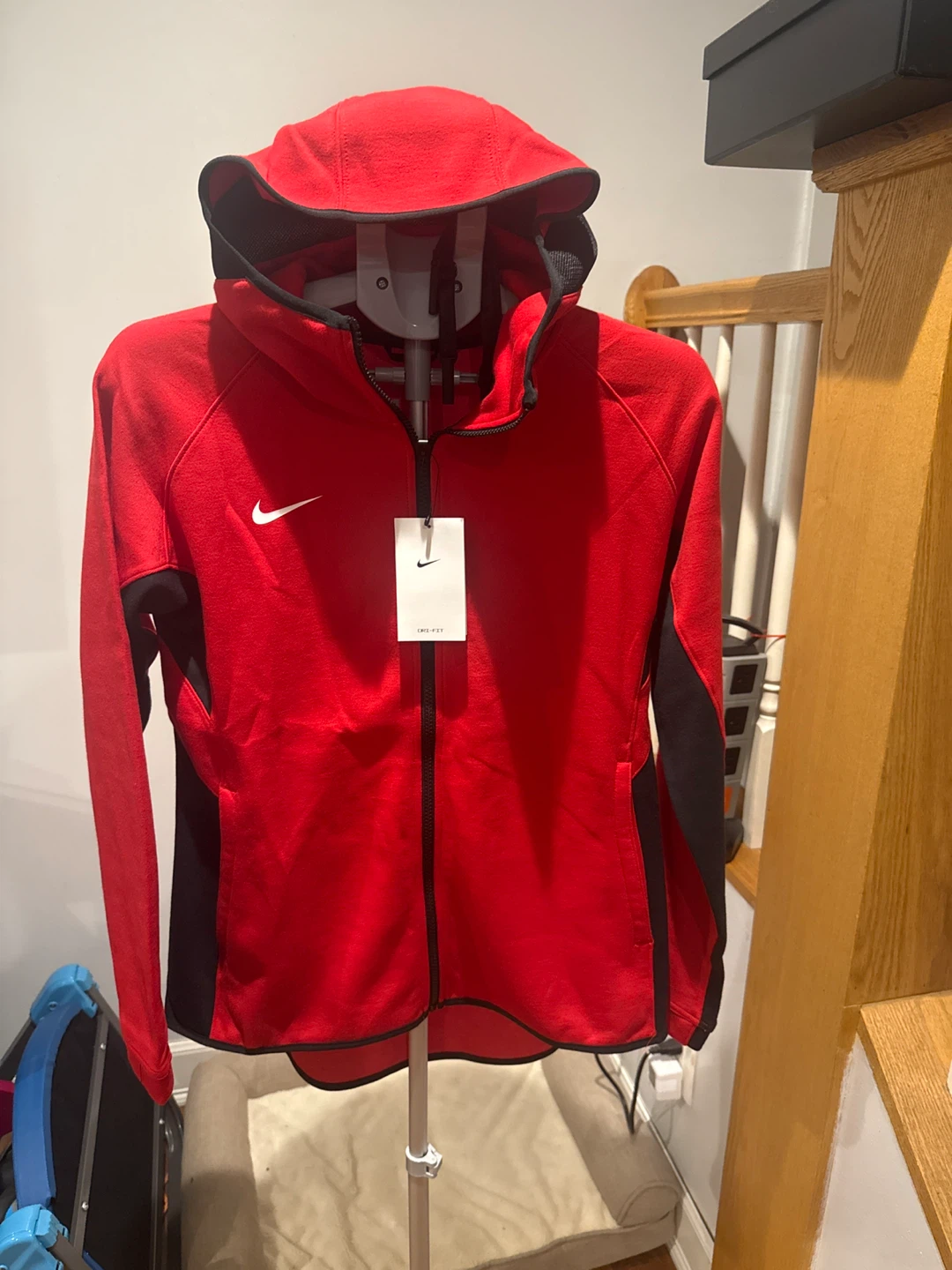 Nike Dri-FIT Women's Hoodie - Red - Size Large - photo 2