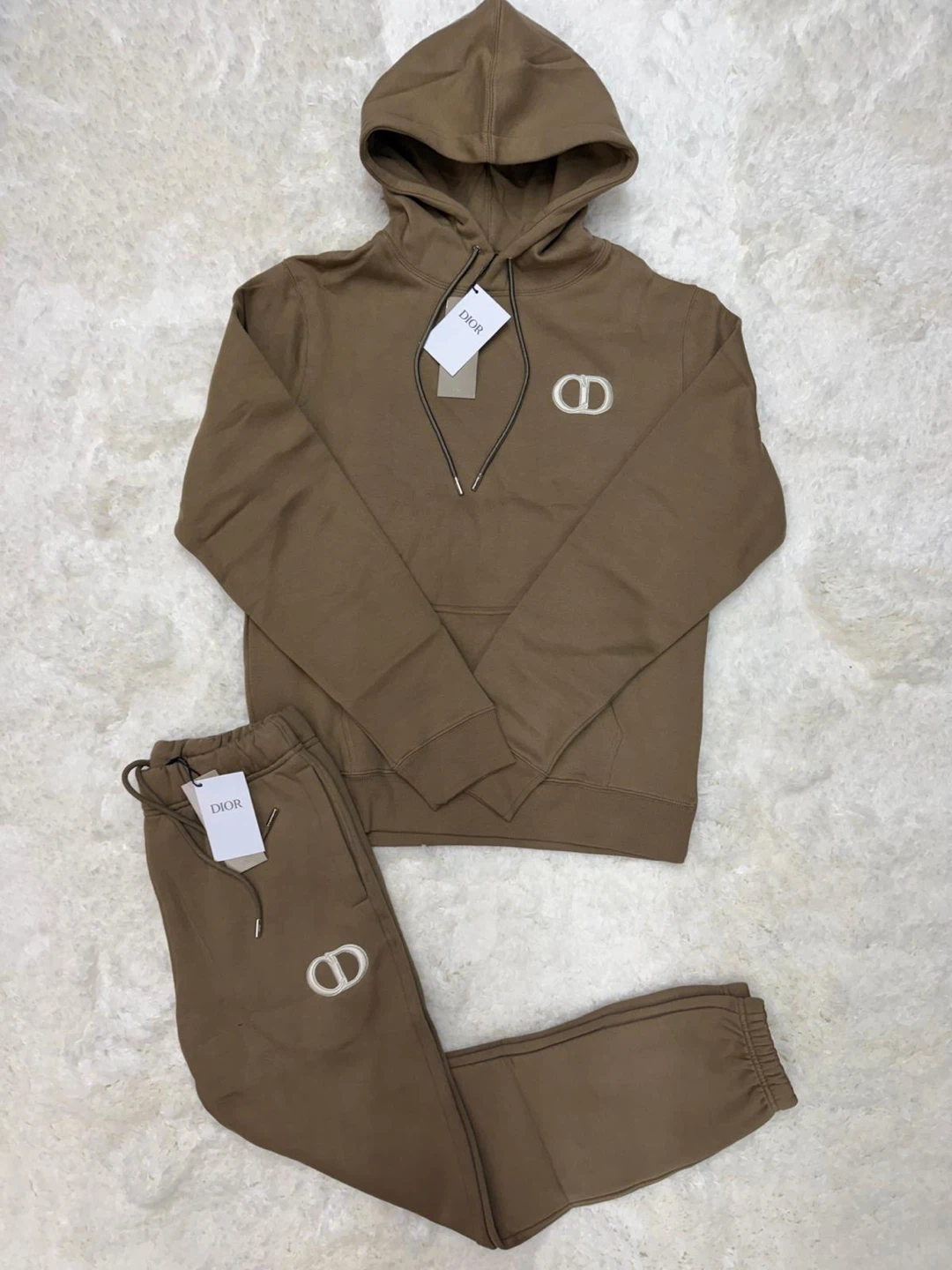 Dior CD Logo Brown Tracksuit Set