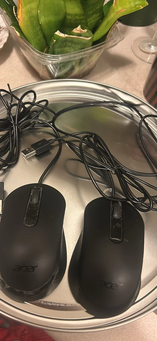 Two Acer Wired USB Mice