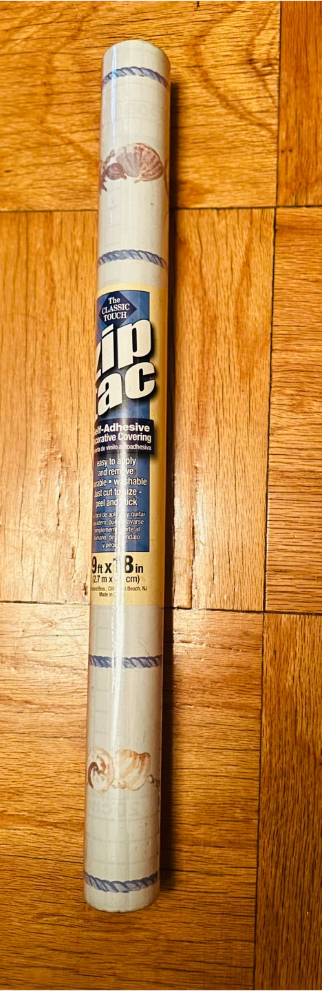 The Classic Touch Zip Tac Self-Adhesive Decorative Covering