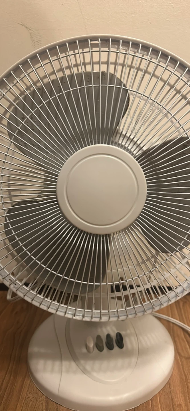 White Table Fan