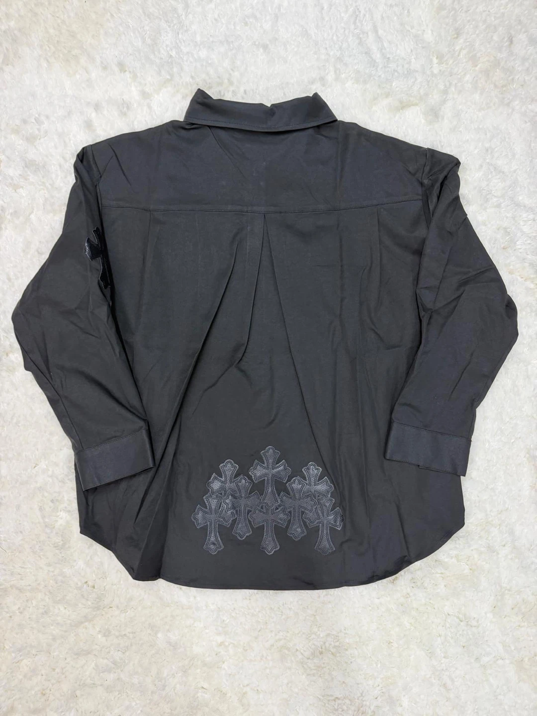 Chrome Hearts Cross Patch Zip Up Shirt - photo 2
