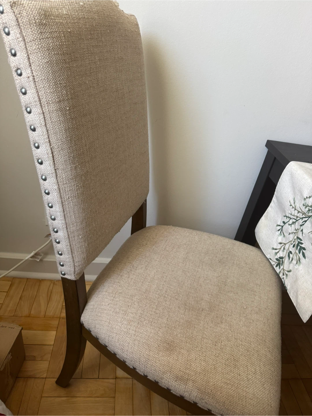 Extendable Dining Table with Two Upholstered Chairs - photo 3